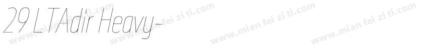 29 LTAdir Heavy字体转换
